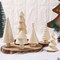 6 Pcs Mini Wooden Christmas Trees Xmas Tabletop Decorations (Wood Color) 3.54"D x 3.54"W x 2.95"H